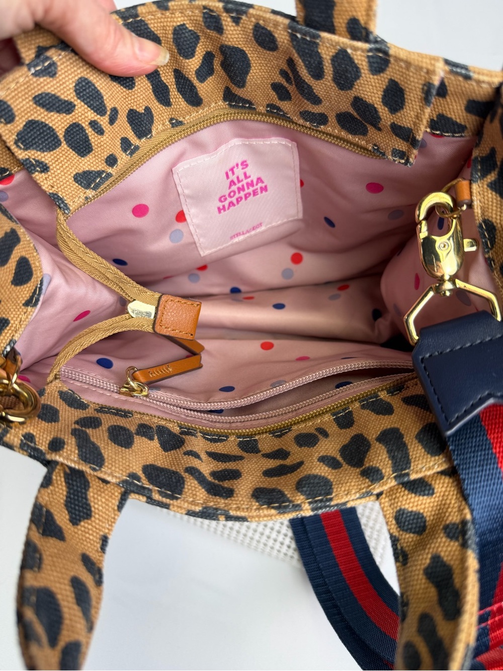 Stella & Dot Mini Leopard / Animal Print Crossbody bag !! - Picture 11 of 14